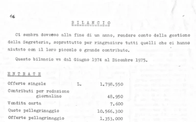 Bilancio Fede e Luce 1975