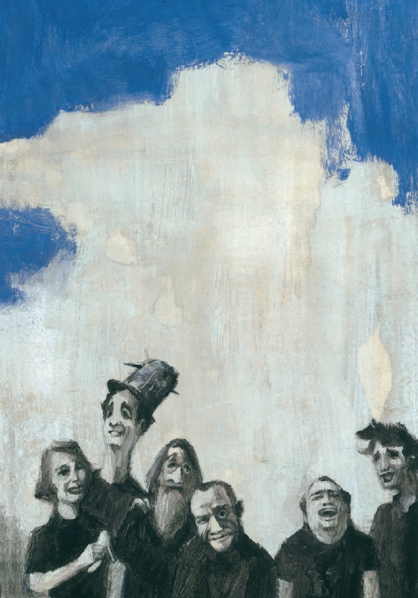 Particolare da una tavola di Maurizio A.C. Quarello in Il grande cavallo blu (Orecchio Acerbo 2012) di Irène Cohen-Janca